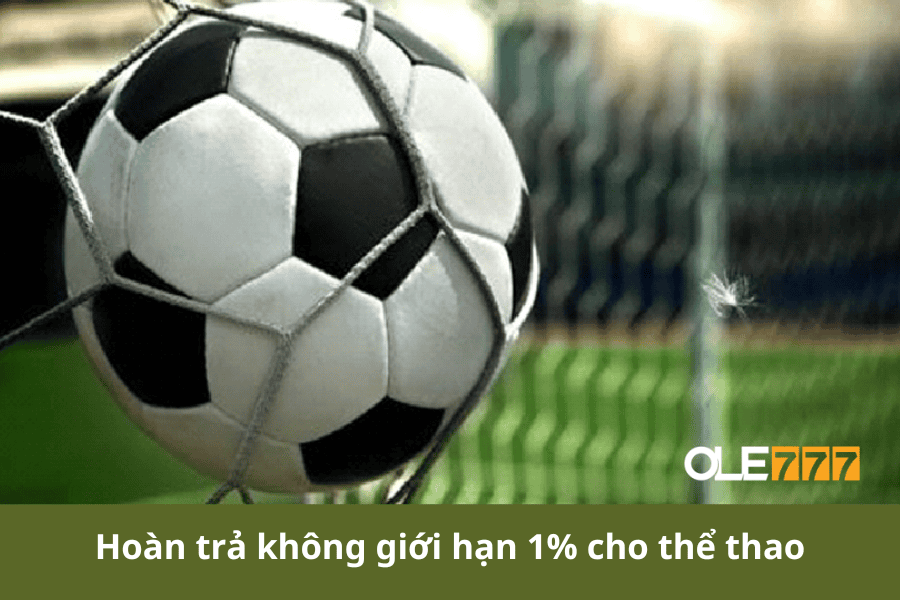 Hoàn trả không giới hạn 1% cho thể thao